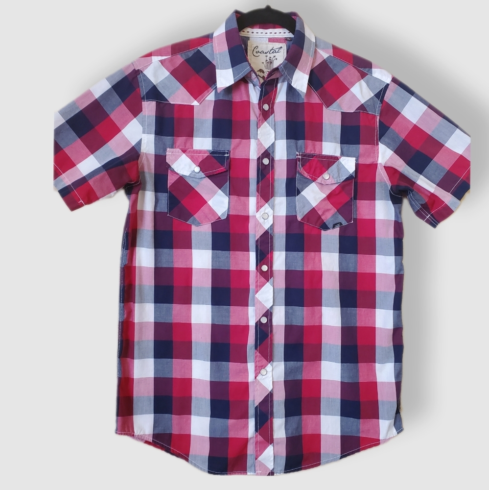 Coastal | Mens Short Sleeve Button Down